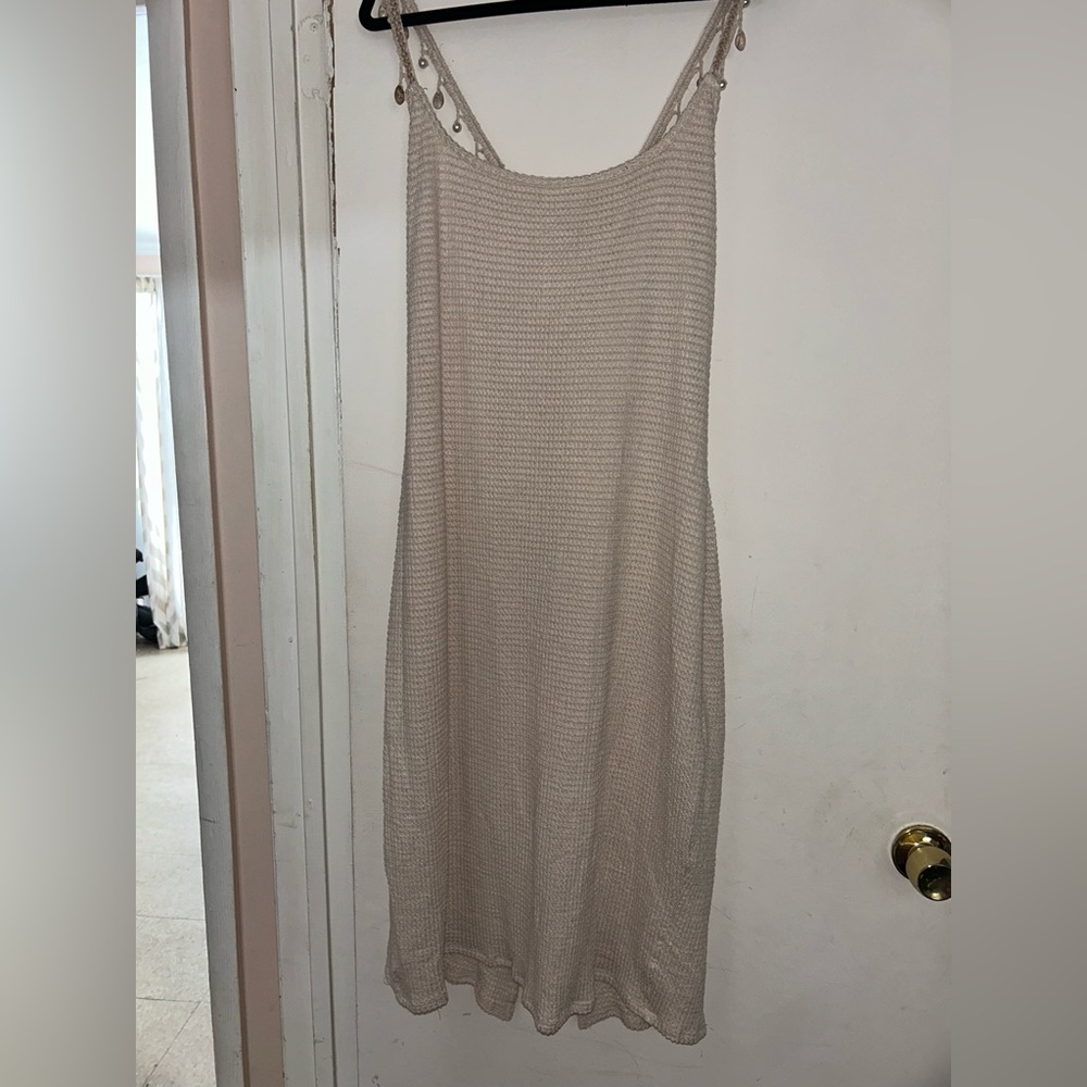 Wild Fable Cream Knit Midi Dress